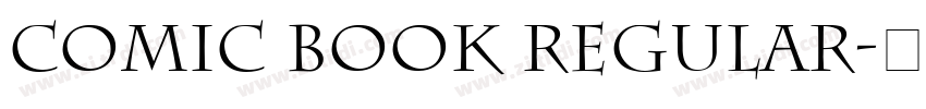 comic book regular字体转换